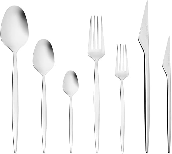 Karaca 316 Elegance Thor Platin 12 Kişilik 84 Parça Çatal Kaşık Bıçak Takımı