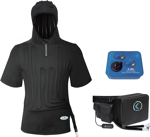 Waistpack ICE Water Cooling System Hoodie Cooling T-shirt 1.5L Detachable Bladder Flow Control