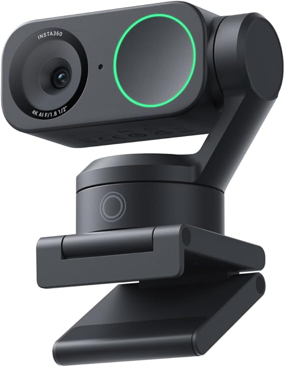 Insta360 Link 2 Webcam, 4K Webcam, AI Tracking, Equipped with Gimbal
