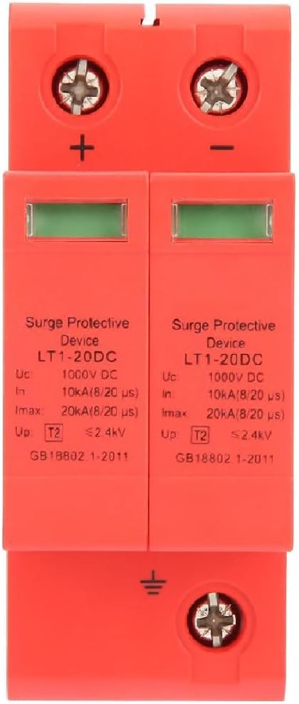 DEWIN Discharge Device, DC 1000V Domestic Surge Protection Low Voltage Discharger Device 2P 10KA~20KA