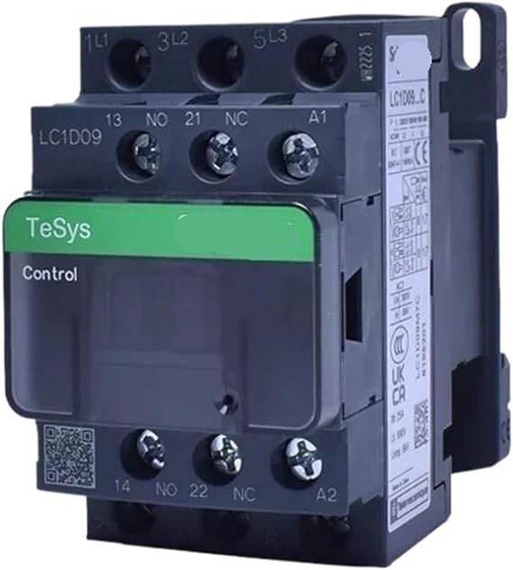 Contactor 220v AC Three-Pole 3P 3 Phase 3-Pole 50/60Hz LC1D25 LC1D32 LC1D38 Coil Voltage 24v 110V 48V 380V 1Pcs(AC LC1D12,220V)