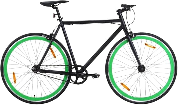 Fixed Gear Bike, Single Speed Fixie Bicycle, High-Tensile Steel Frame, Hardtail Bicycle for Adults, 700c Wheels