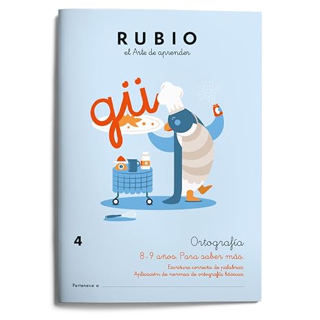 Ortografía 4 RUBIO (8-9 años. Para saber más) (Ortografía RUBIO)