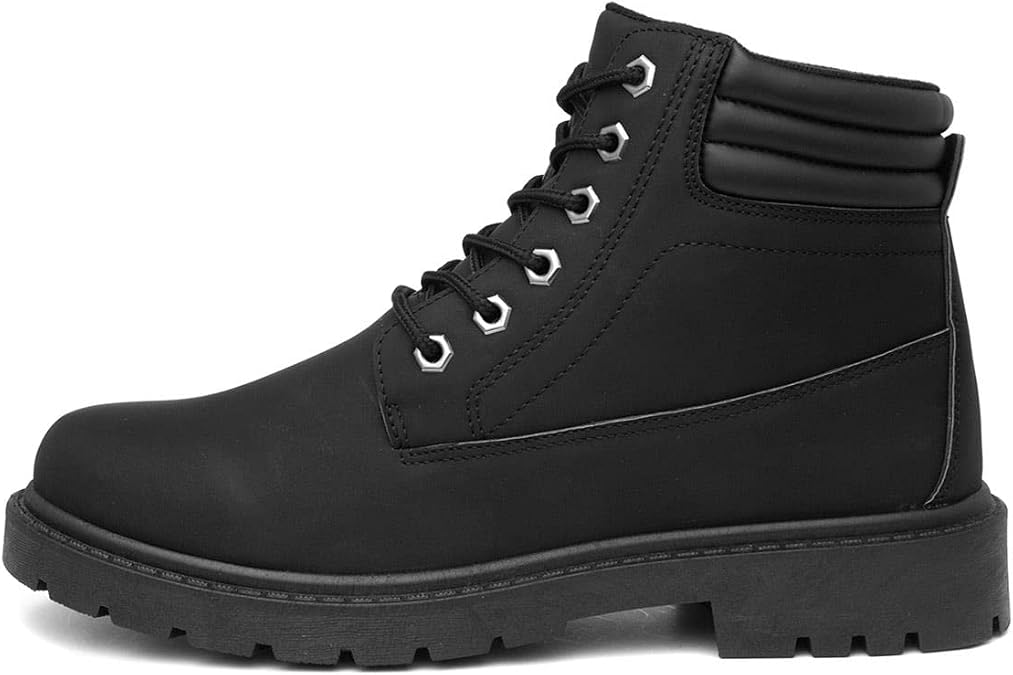 Mens Black Lace Up Ankle Boot