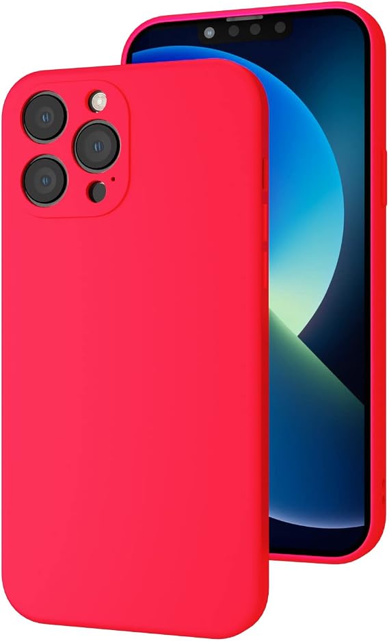 bause iPhone 11 Pro uyumlu Kamera Korumalı, Mikrofiber Astarlı, Sıvı Silikon Kılıf (Neon Pembe)