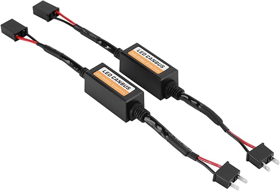 Tbest Car Headlight Canbus Decoder,LED Decoder,LED Headlight Decoder,2Pcs LED Canbus Headlight Decoder Device Anti Flicker Resistors Error Canceller replacement for H7