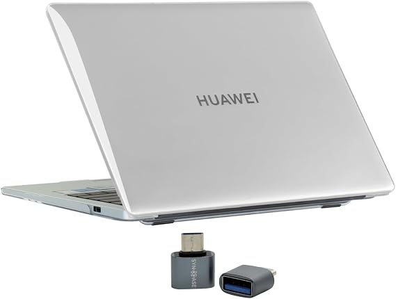 Huawei MateBook D16 2022-2023 Kılıf Uyumlu Kristal Parlak Şeffaf Sert Hard Case İnce Hafif Çizilme Koruma 16 inç Şeffaf