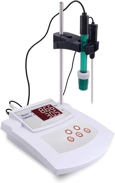 Benchtop pH Meter, Digital pH and Temperature Tester with E-201-C Electrode