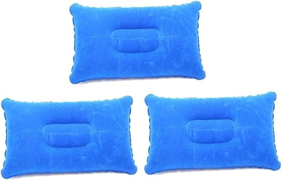 Inflatable Pillow, Air Pillow, Air Pillow, Camping Ultralight Compact Portable Nap Pillow Neck Lumbar Support for Hiking Travel Home Office 3 Pack