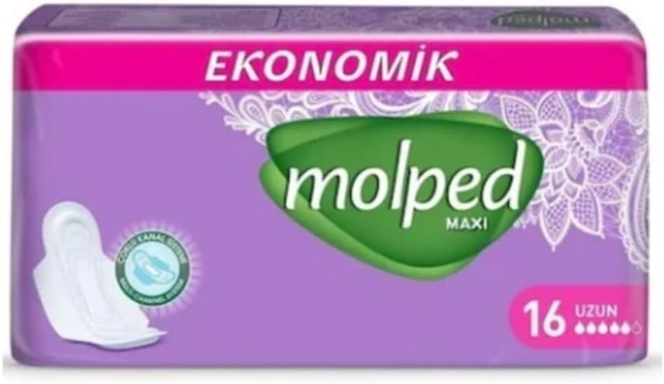Molped Kanatlı Uzun Ekonomik Hijyenik Ped, 16'lı