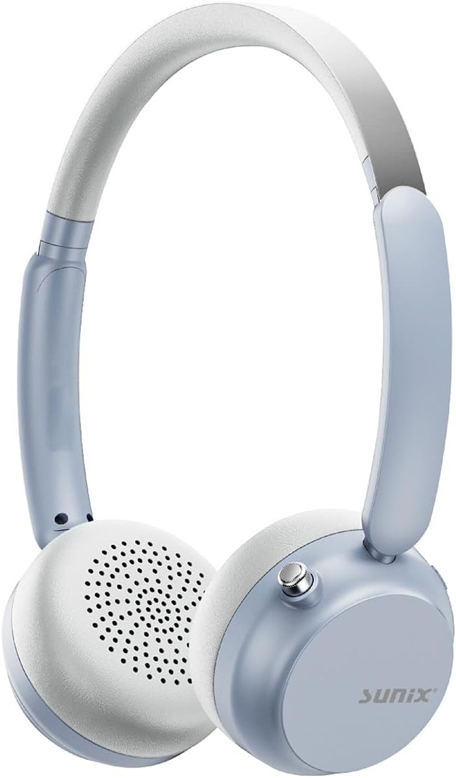 Sunix ANC+ENC 300 Mah Wireless 5.4 On-Ear Bluetooth Headset Blue BLT-100