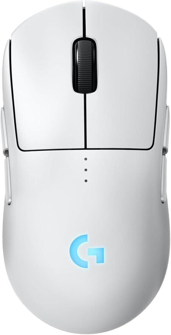 Logitech G PRO 2 LIGHTSPEED Wireless Gaming Mouse, HERO 2 32K DPI Sensor, 500+ IPS, USB-C Charging, 4 Customizable Keys, Right and Left Hand Use, for PC/Mac, White