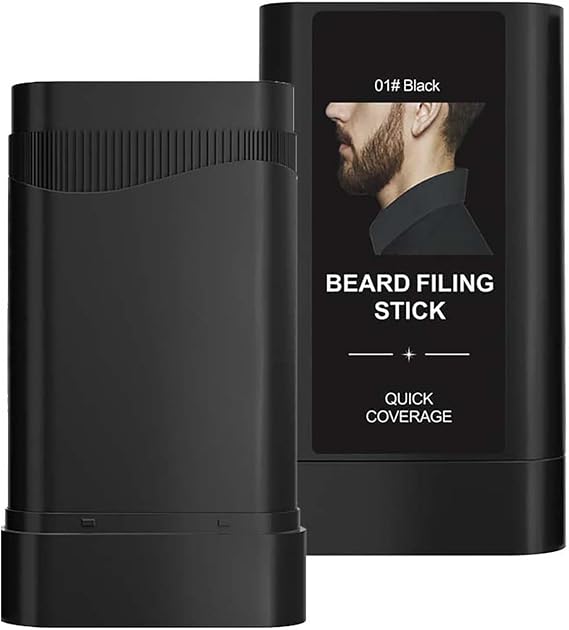 Semi-Permanent Black Hair Colour Stick for Hairline, Roots & Beard