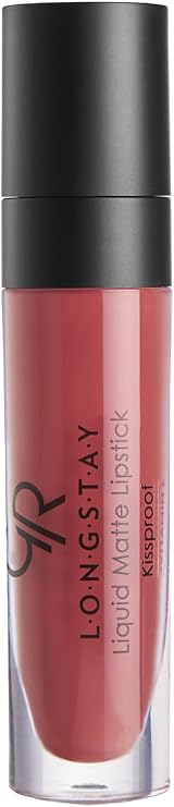 Golden Rose Creamy LONGSTAY Lipstick (Matte, Full Coverage, 5.5ml) with Vitamin E and Avocado Oil, Model R-MLL-19