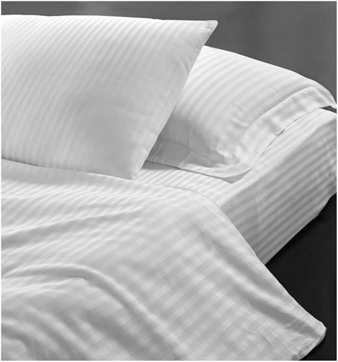 Mulberry Hotel Pillowcase Cotton Satin 2 Pieces White 50x70 Sedna
