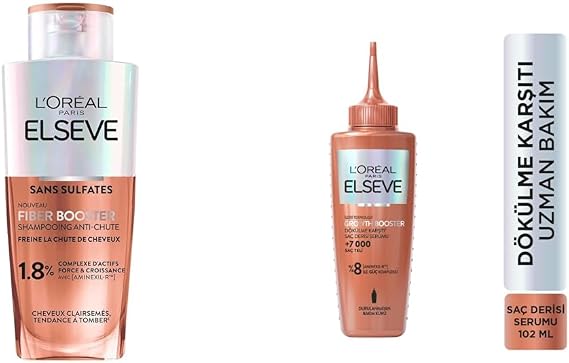 Elseve Growth Booster Dökülme Karşıtı Rutin: Şampuan & Saç Derisi Serumu