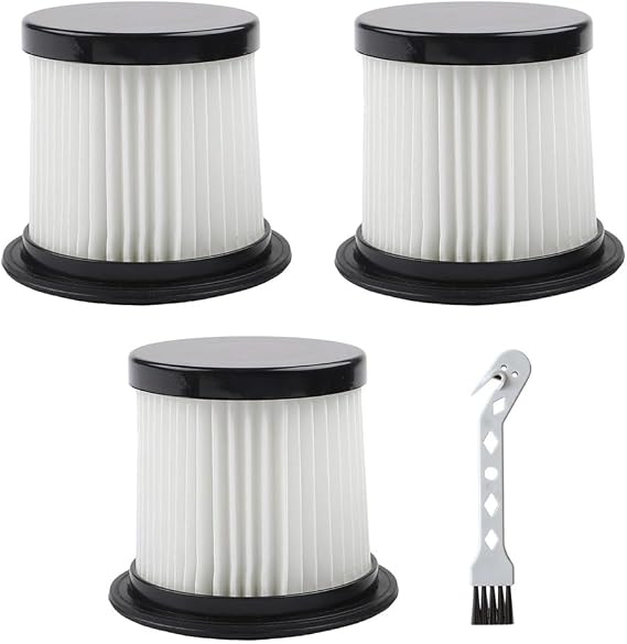 3 Pack H13 for Replacement Filters MHRMHR KP1108, AIRDIYA P1/VG3, Bieiao & Ealken Cordless for Vacuum Cleaners, Washable with Brush