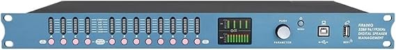DP48X Professional Digital Audio Processor 4Input 8Output Drive Rack Procesador With RIR DEQ 192KHZ Speaker Management System(Blue)
