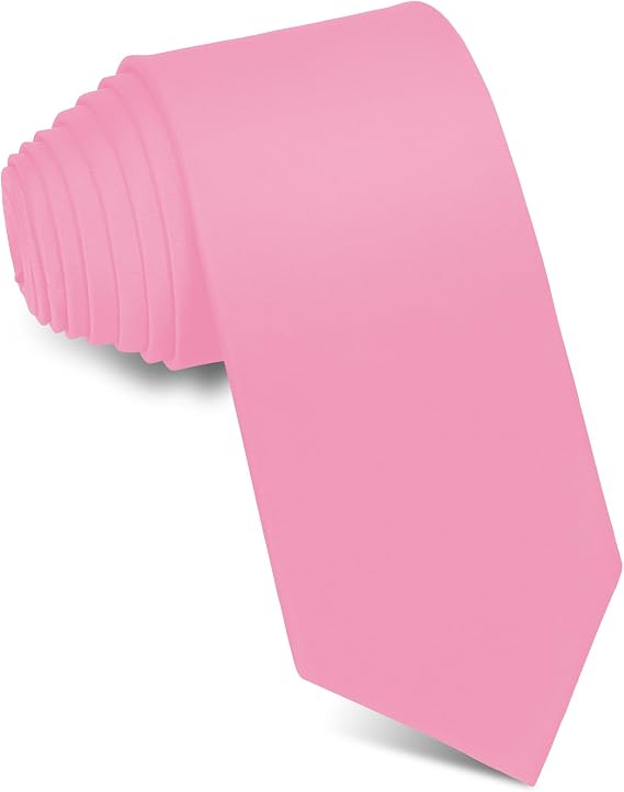 JUNMEISI Men's Ties Solid Pure Color 3.15" (8CM) Necktie Black Ties For Men