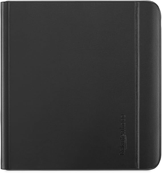 Kobo Libra Colour SleepCover Case, Black Notebook, Vegan Leather
