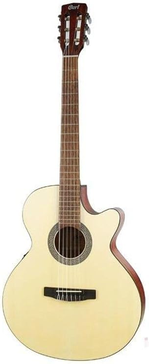 Cec1 Op Elektro Klasik Gitar, Open Pore, Ladin Kapak, Arka