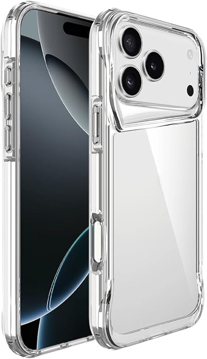 CONSTRAIN Apple iPhone 18 Pro ve iPhone 17 Pro İle Uyumlu Kamera Korumalı Şeffaf Esnek Silikon Telefon Kılıfı Arka Kapak - Şeffaf