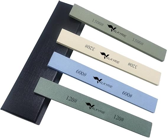 Valkyrie 4 Adet Bıçak Biley Taşı Seti 120# 320# 600# 1500# Kademeli Kuru Biley
