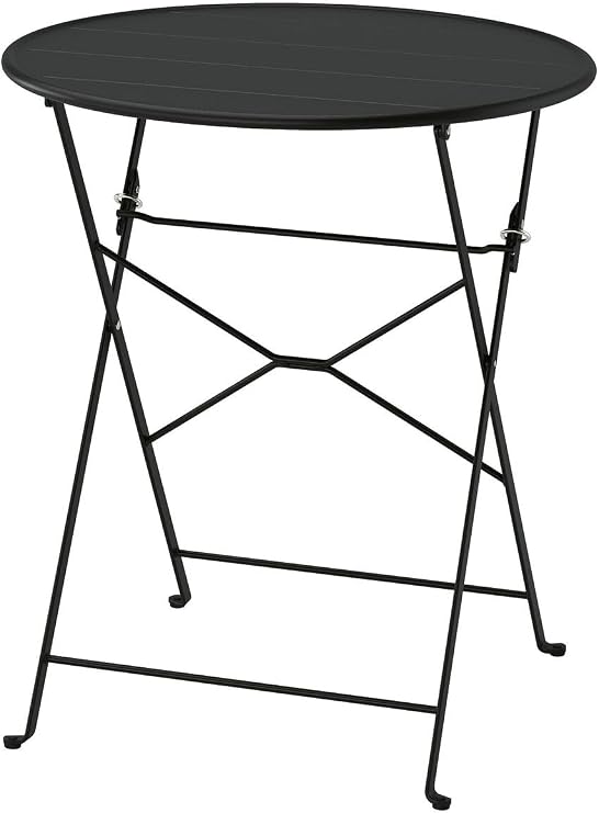 IKEA Katlanabilir Bahçe Masası, 65 cm, Antrasit