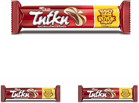 Eti Tutku Kakao Kremalı Mozaik Bisküvi 150 g 3lü paket
