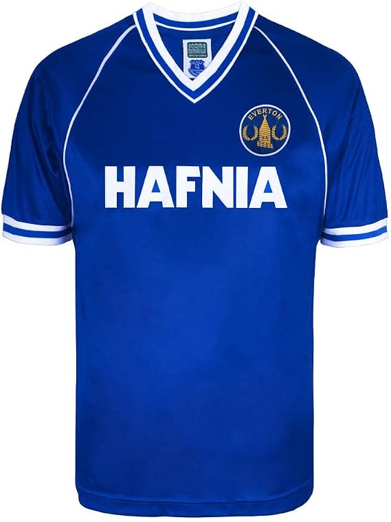 Score Draw Everton 1982 Retro Football Shirt