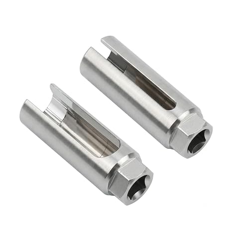 22 mm Lambda Sensor Socket Set of 2 Cr-V Steel 1/2 Inch 3/8 Inch Drive