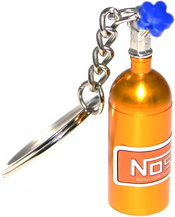 NOS Nitro Bomb Keyring Custom Parts 7 Colors Keychain Fast and Furious Gear Tank Pill Case