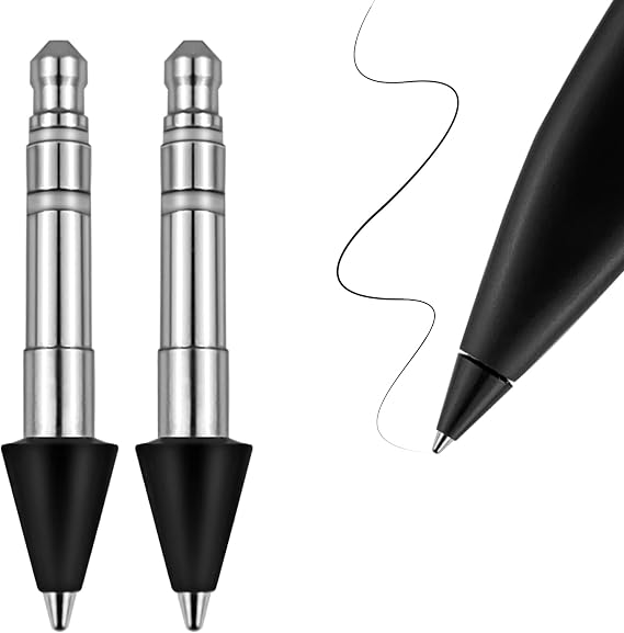 REEYEAR Non-Abrasive Stainless Slim Pen 2Tip Replacement Precision Fine Control Pen Smooth Writing Nib Compatible with Microsoft Surface Slim Pen 2 Pack