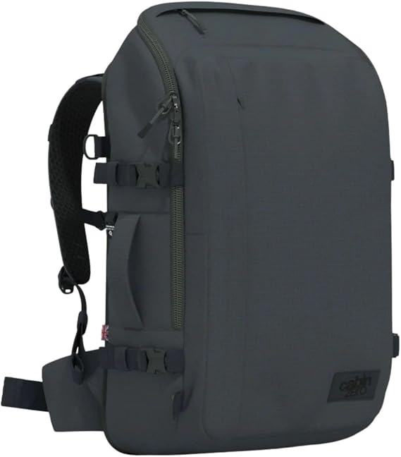 Cabinzero Adventure Backpack 42L, Carry On Flight Approved Cabin Bag & Hand Luggage with Airflow Back Panel & 17" Laptop Sleeve, Water Resistant
