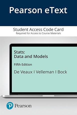 Stats Pearson Etext Access Card: Data and Models: Data and Models -- Access Card