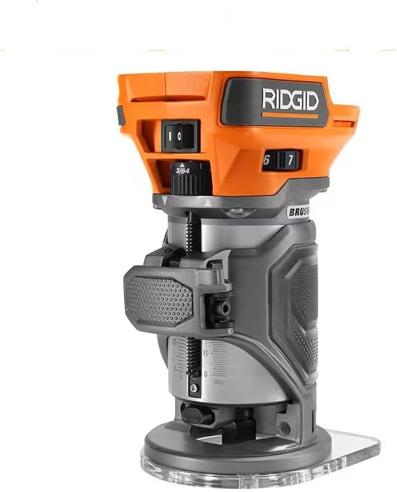 RIDGID 18V Brushless Cordless Compact Router (Tool Only) 18 Volt, R860444B