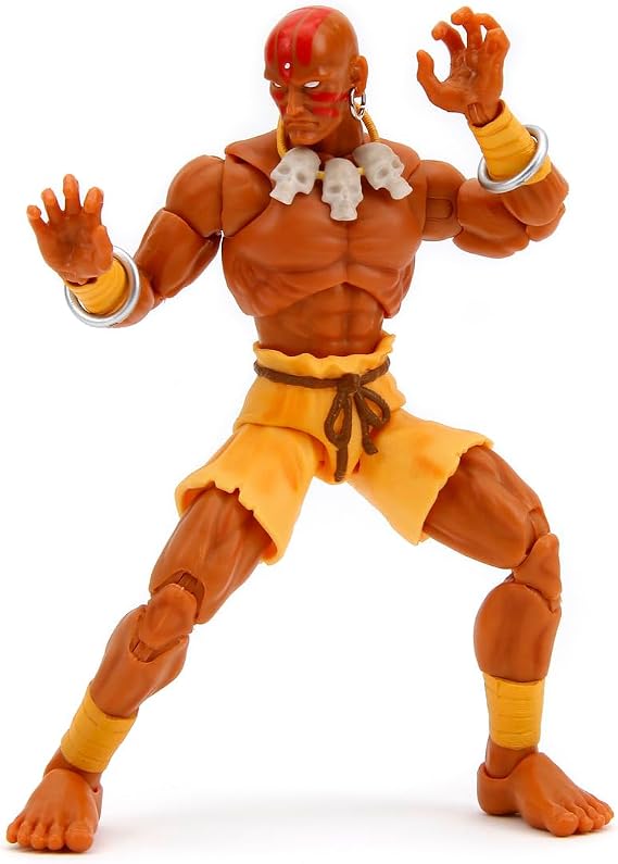 Jada Toys Street Fighter Figure Dhalsim (15 cm) - Moving collection and action figure from Street Fighter 2: The Final Challengers, with alternate heads, hands and accessories, from the age of 13