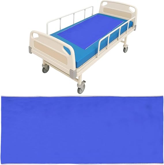 Slide Sheets for Moving Patients on Bed, Tubular Transfer Sheet to Assist Moving Patients and Disabled, Sliding Sheets for Bed Mobility, Bed with Slide for Elderly and Disabled, Blue, 75x135cm
