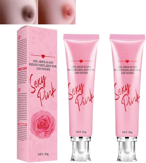 2PCS Pink Lips & Nipple Cream, Skin Face Body Armpit Private Part Gel Intimate Cream 30ml, Pink Privates Intimate Area cream