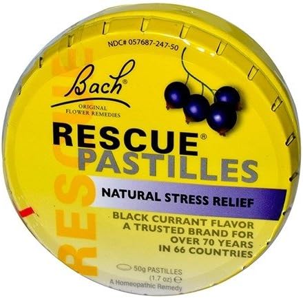 BACH Rescue Remedy Rescue Remedy Pastilles - Blackcurrent 50g (Pack of 2)