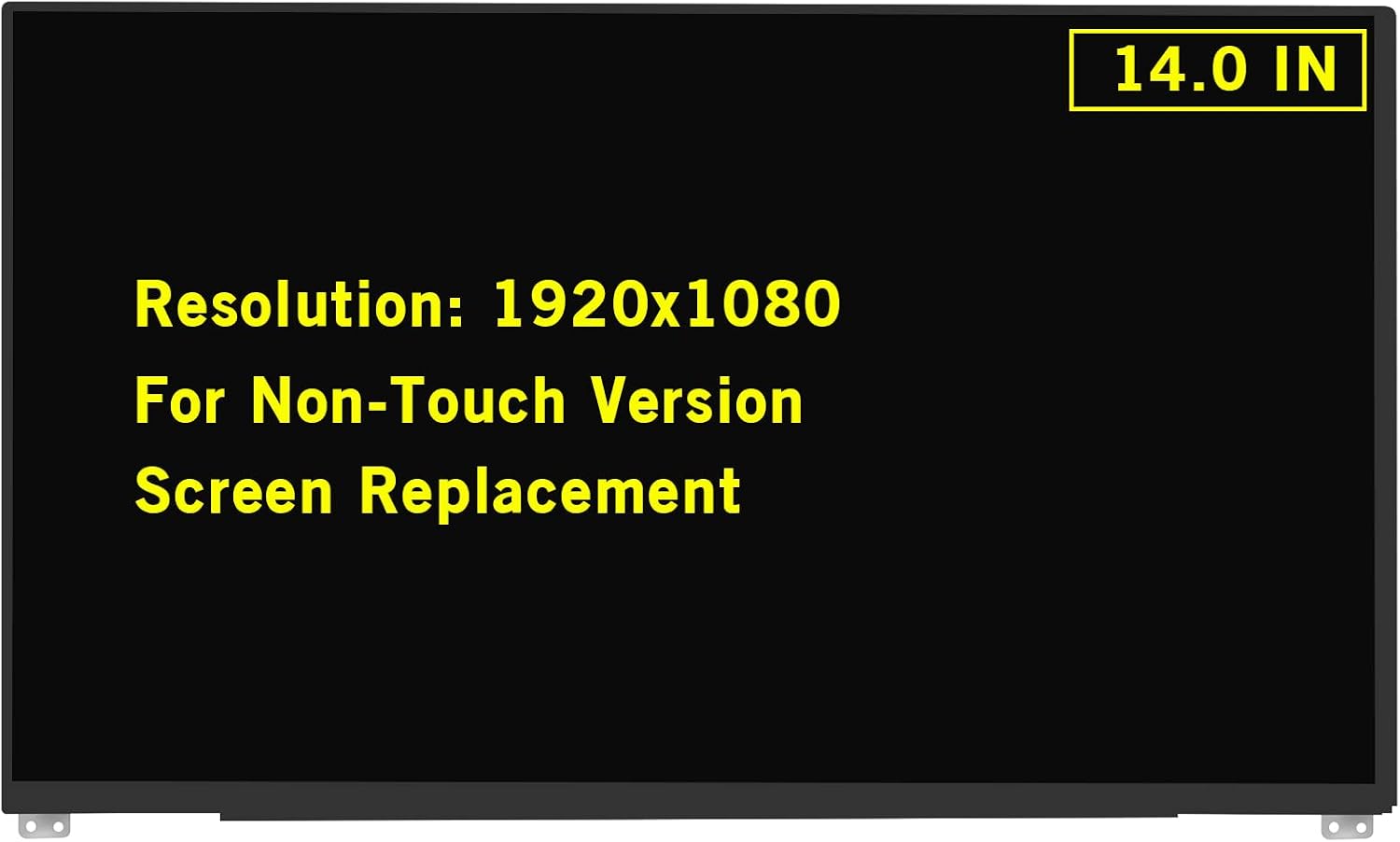 14.0" New Screen Replacement for Dell Latitude 7490 7480 KGYYH 48DGW 6HY1W FHD 1920x1080 30Pin Non-Touch Screen LED LCD Display Panel