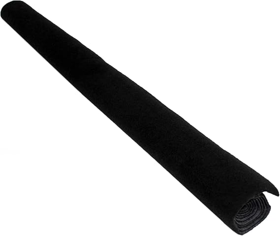 Replacement Carpet Roll for Cars, Vans, Boots & Campers | 1m x 2m Automotive Carpet Lining (Black)