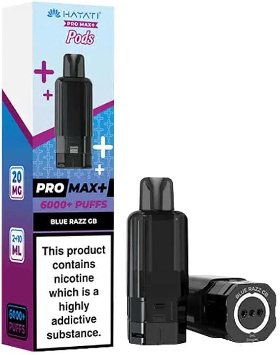 Hayati pro max refill pods (Blue razz gb)