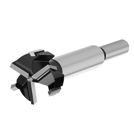 26mm Forstner Drill Bit, Triple-Flute Wood Hinge Hole Cutter