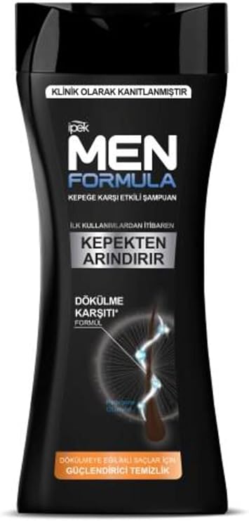İpek Men Formula Kepeğe Karşı Etkili Şampuan Dökülmeye Eğilimli Saçlar