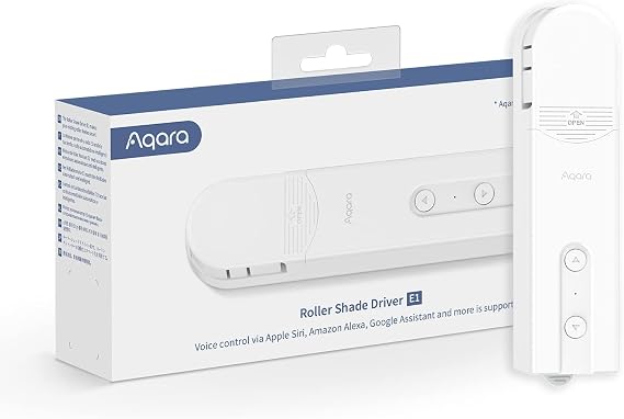 Aqara Stor Perde Sürücüsü E1, AQARA HUB, Zamanlama ve Ses Kontrollü Akıllı Kör Motor, Uzun Pil Ömrü ile Şarj Edilebilir, HomeKit, Alexa, Google Assistant ve IFTTT ile Uyumlu