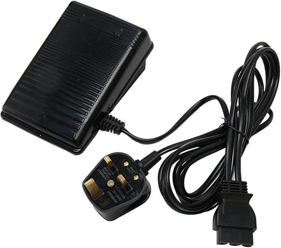 220v Sewing Machine Foot Control Pedal, Anti Slip Design,Easy Installation for Old-Fashioned Sewing Machine UK Plug