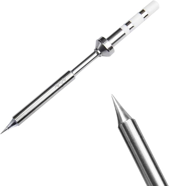 TOOLSAGE Original Soldering Iron Tip Replacement for TS100 Mini Portable Indoor Outdoor Soldering Iron Kit (BC2/B2/I/ILS/C1/C4/K/KU/D24-Tip) (I)