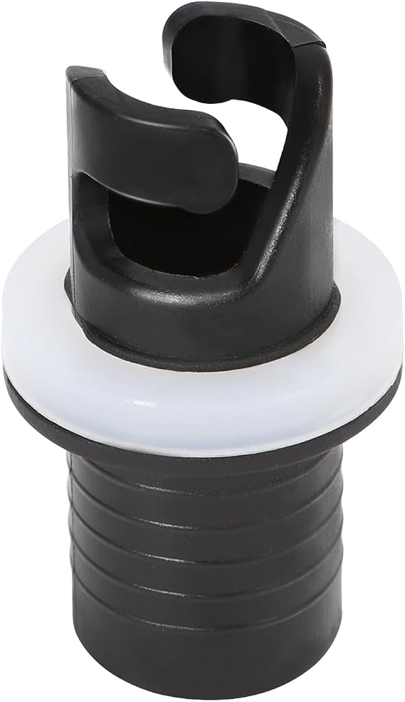 Inflatable Boat Valve Adapter, Black Boat Foot Pump Hose Adapter, Reusable Air Pump Adapter, Kayak Valve Adapter