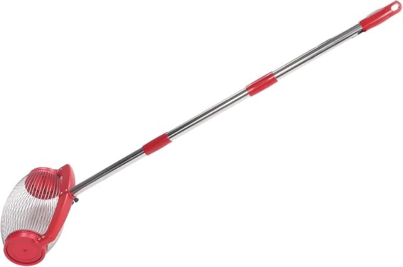 Pecan Picker Labor Saving Adjustable Rolling Harvester for Walnuts Golf Picker Stainless Steel ABS (Rotation Cover)
